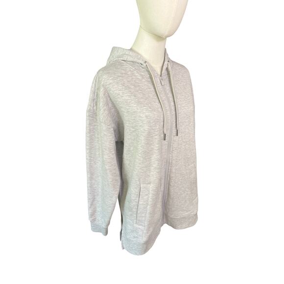Yogalicious Cloud Plush Catalina Jacket Light Gray Zip Hoodie Size S Cozy - Picture 6 of 9
